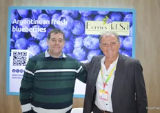 Yair Bar-Hai de Lucky Berry Ltd, de Israel, importa arándanos del Dr. Ing. Alejandro Pannunzio, de Berries De Sol en Argentina.